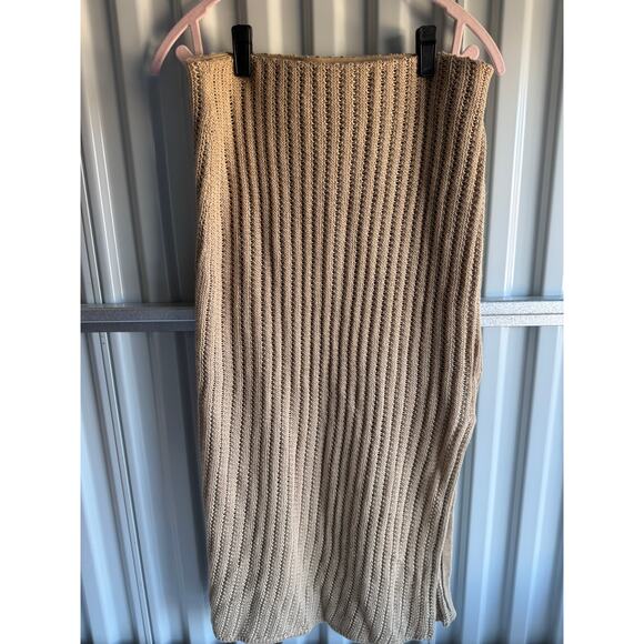 Ralph Lauren Crochet Knit skirt Side Slit NWT M - Picture 3 of 8